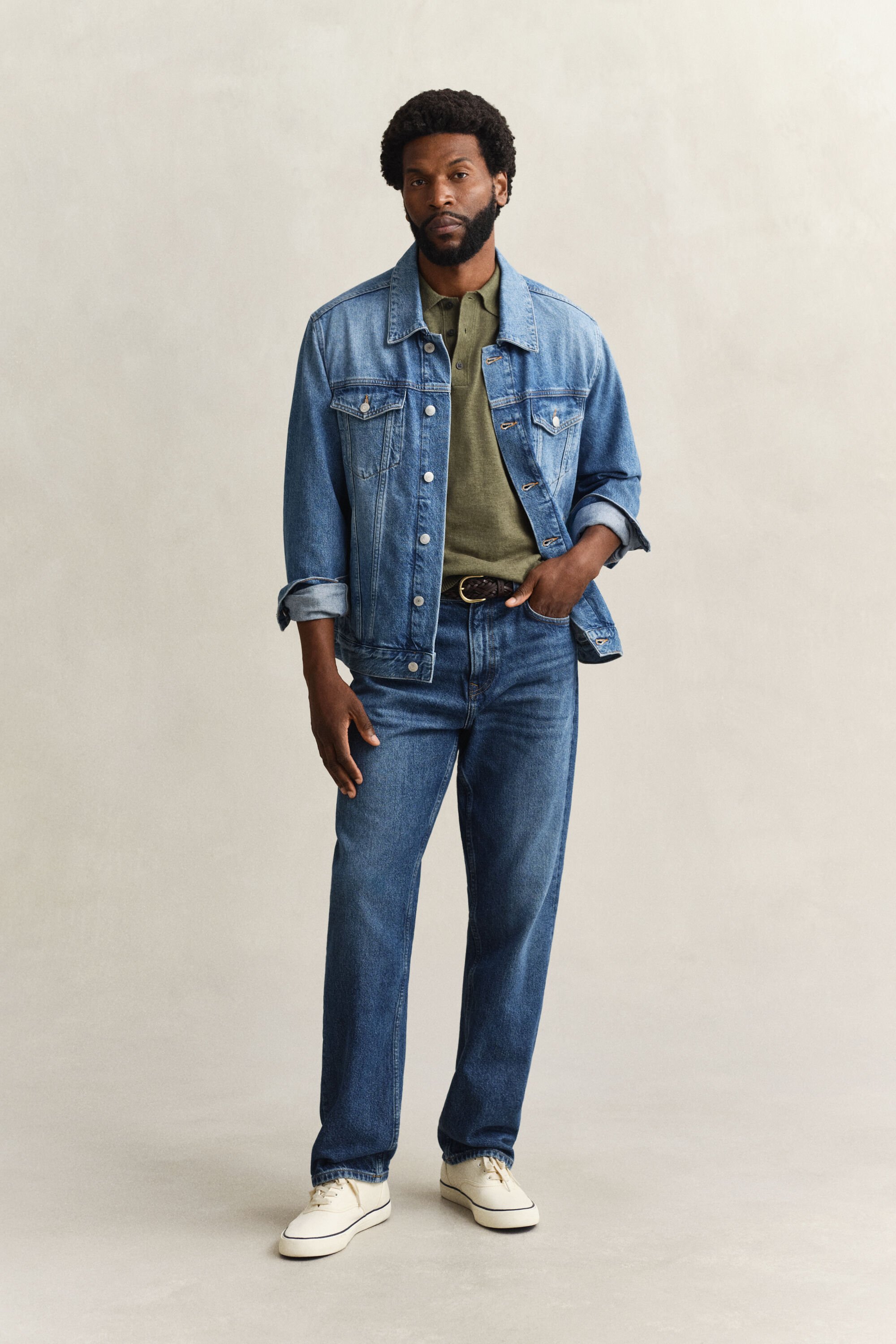 Kurzarm-Polopullover aus Baumwollmix-Flammgarn