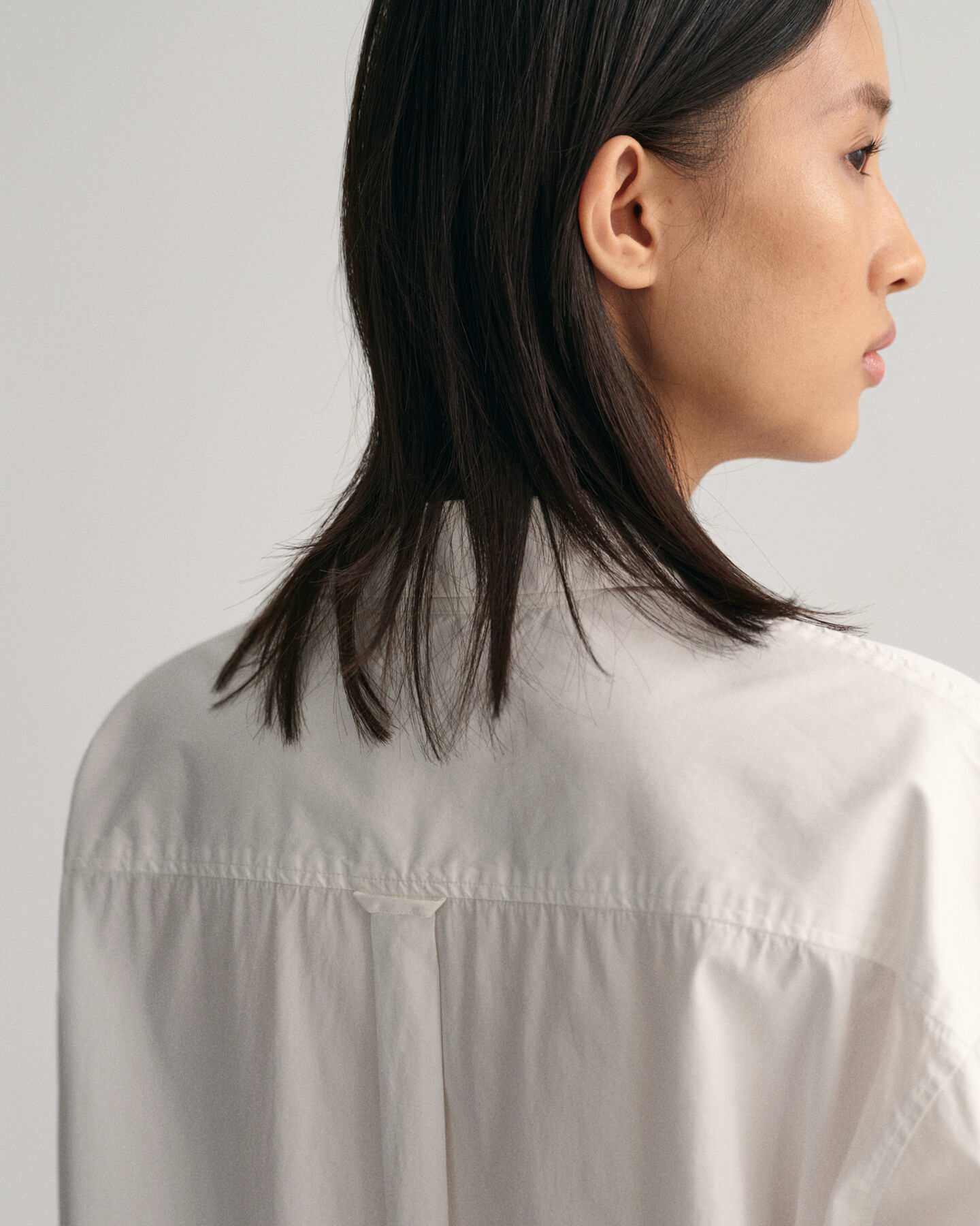 Oversized Fit Popeline Bluse mit breiten Manschetten