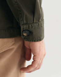 Stückgefärbte Hemdjacke