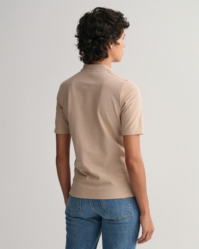 Original Piqu&eacute; Poloshirt mit l&auml;ngerem Arm