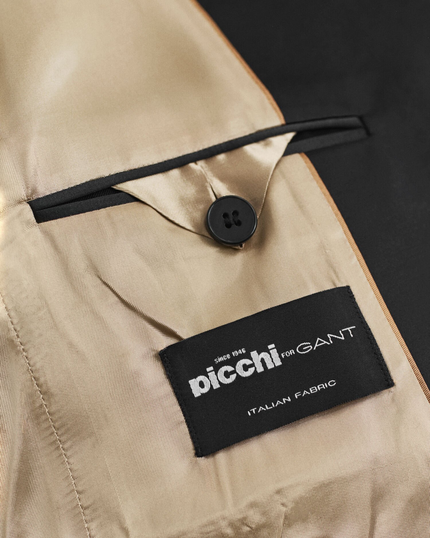 Regular Fit Tuxedo Blazer aus Wollmischung