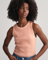 Hochgeschlossenes Sunfaded Ripp Tanktop