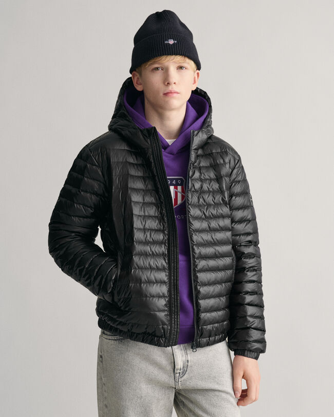 Teens Shiny Leichte Daunensteppjacke