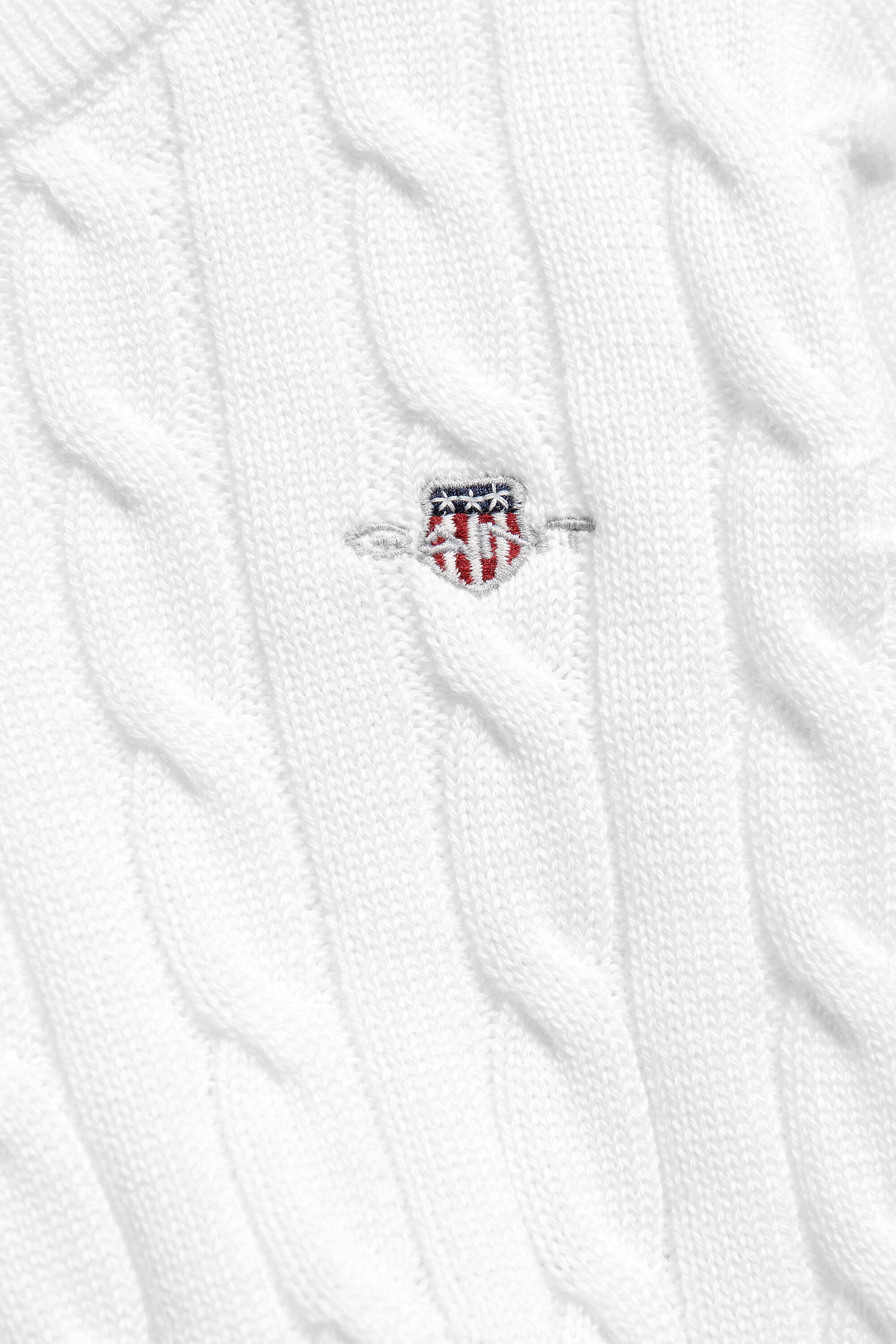 Girls Shield Pullover mit Zopfstrickmuster