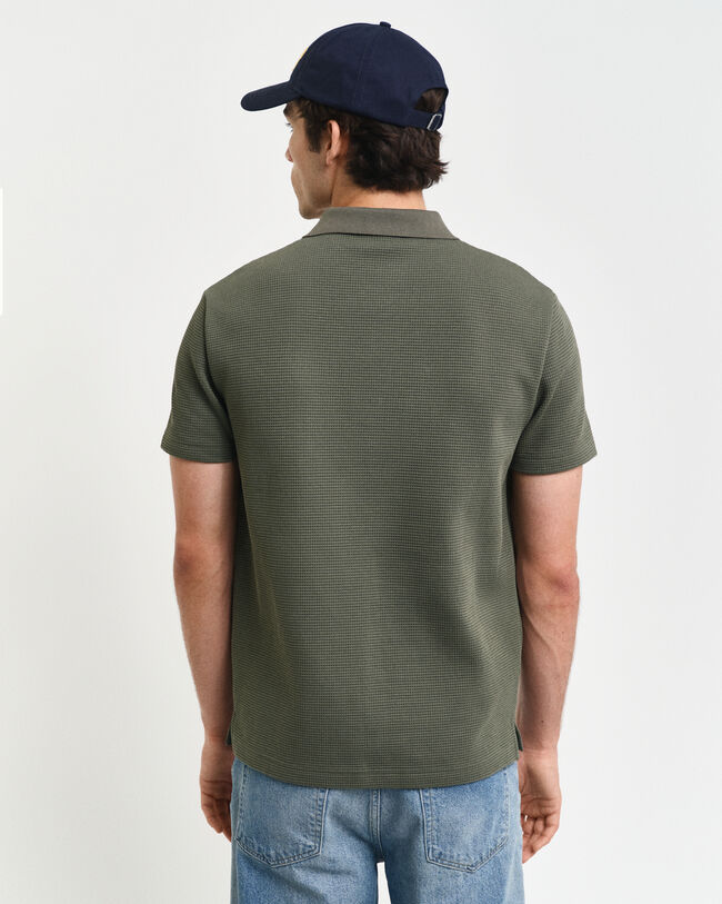 Waffle Textured Poloshirt