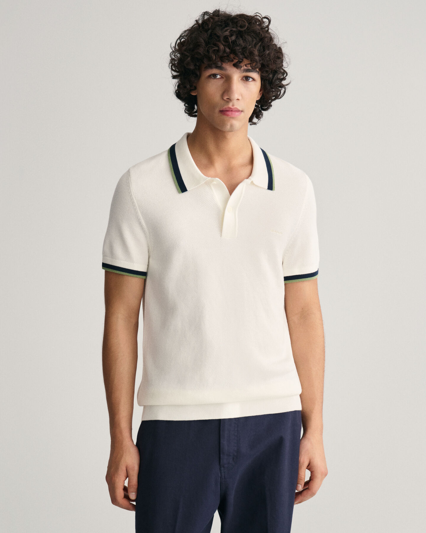 Baumwoll Piqu&eacute; Poloshirt