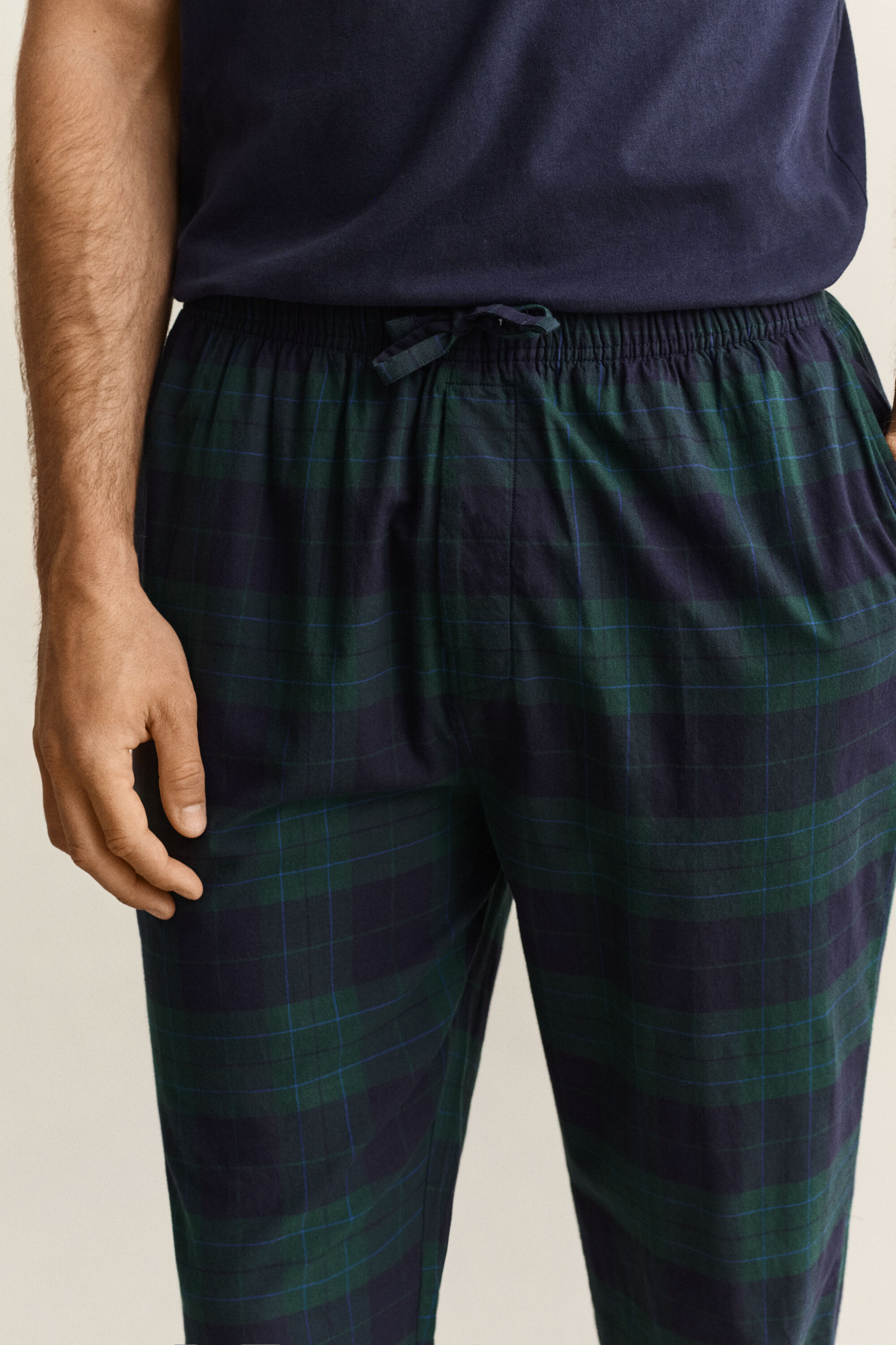 Flanellpyjamahose mit Karomuster