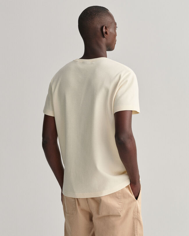 T-Shirt mit Waffelstruktur