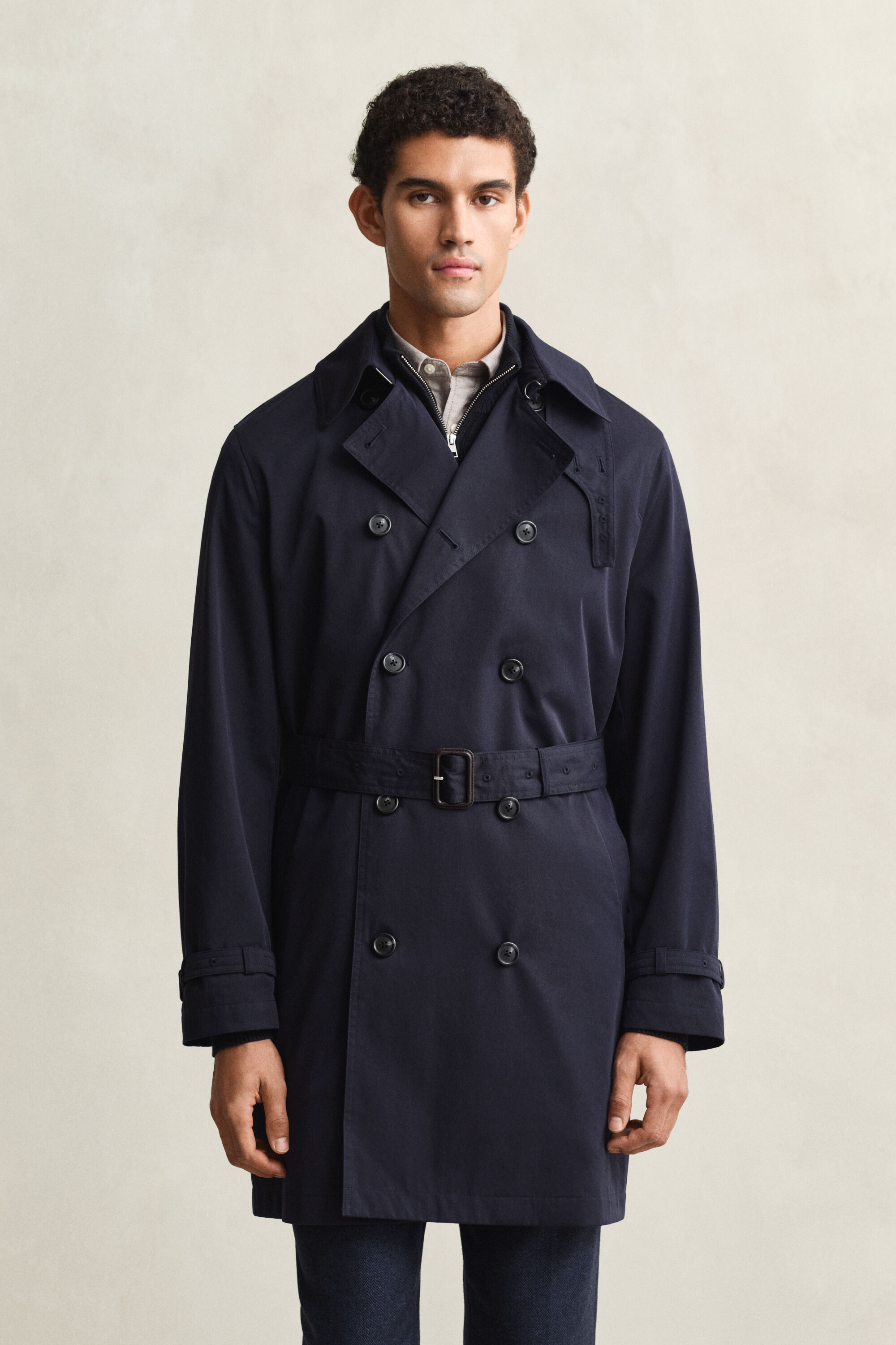 Trenchcoat aus Baumwollgemisch