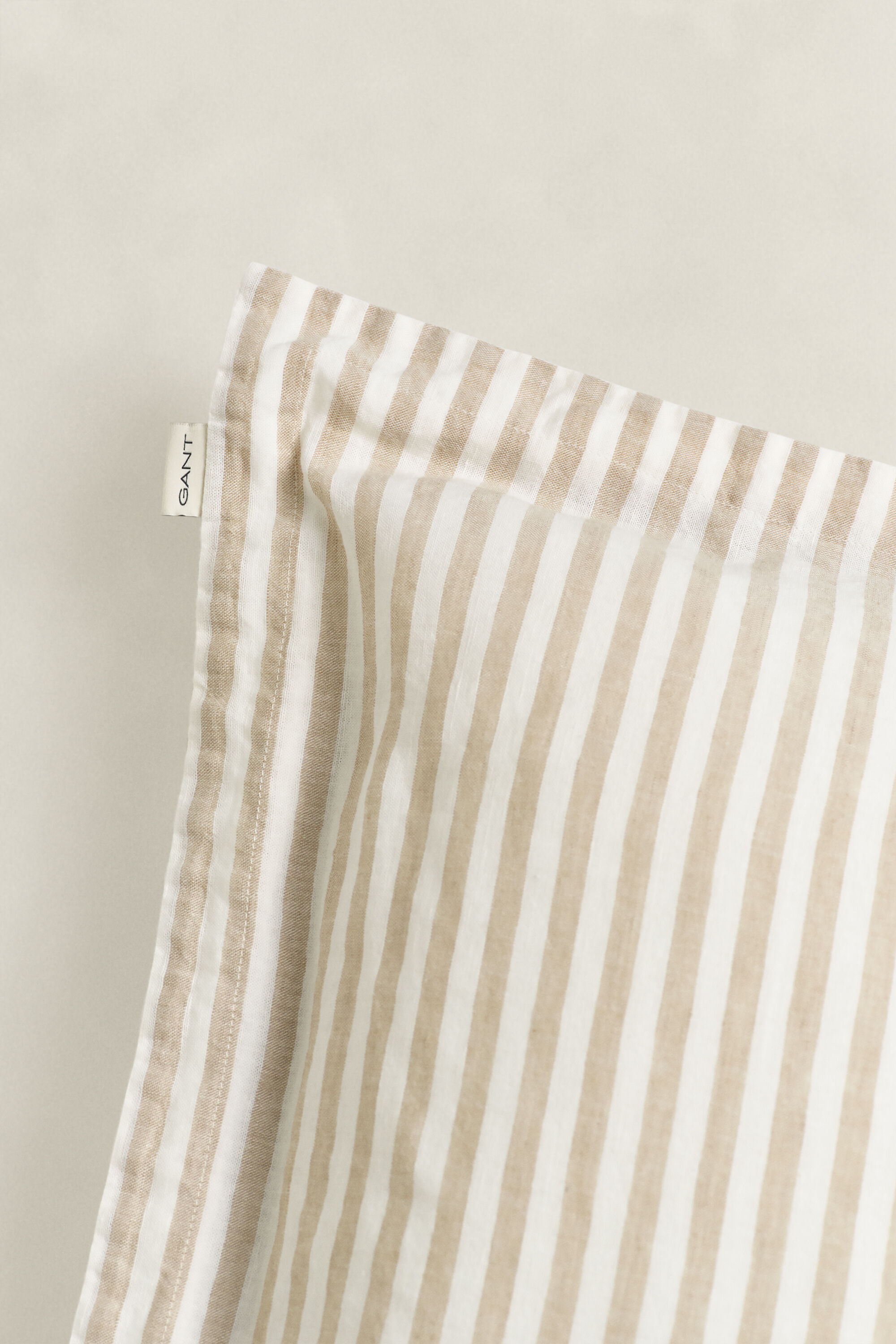 Cotton Linen Striped Kopfkissenbezug