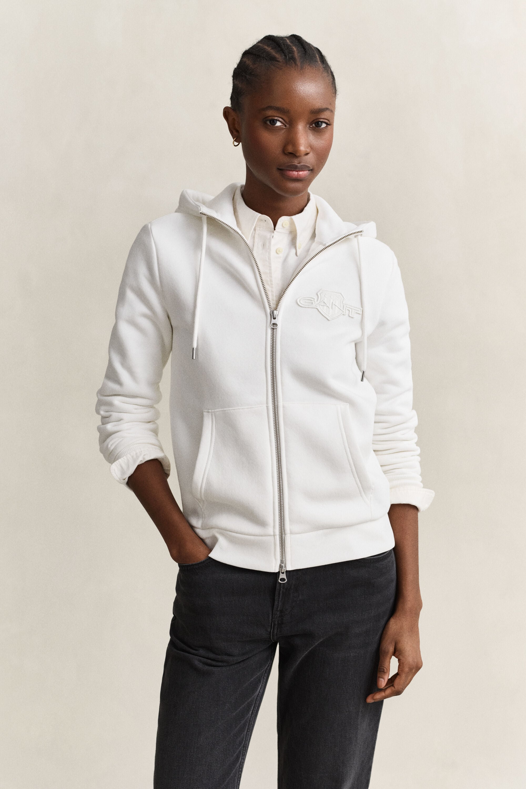 Tonal Shield Sweatjacke