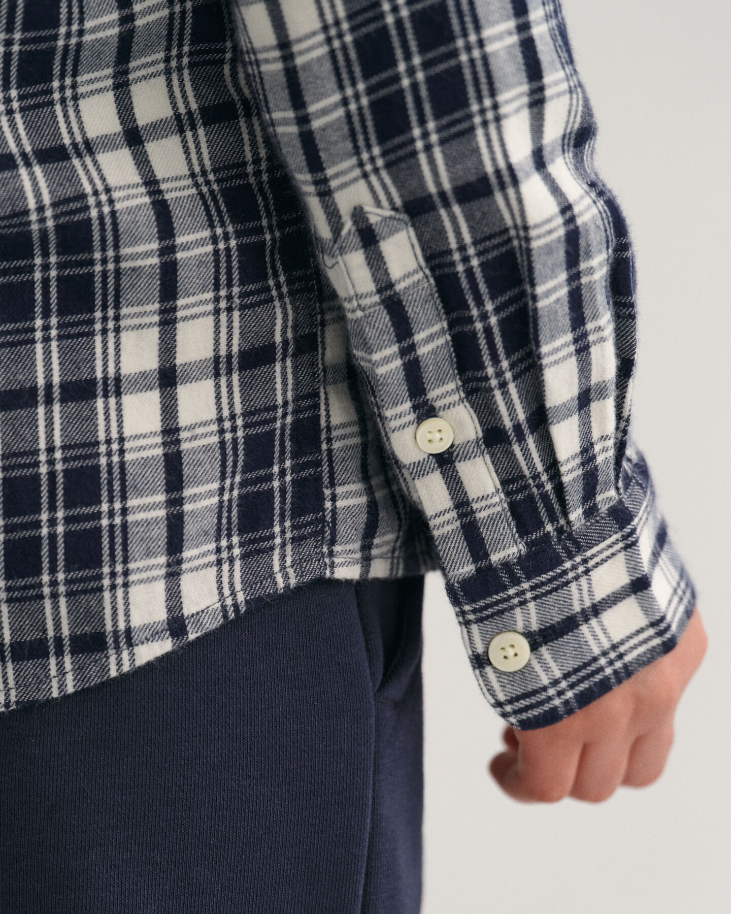 Kids Regular Fit Flanellhemd mit Karomuster