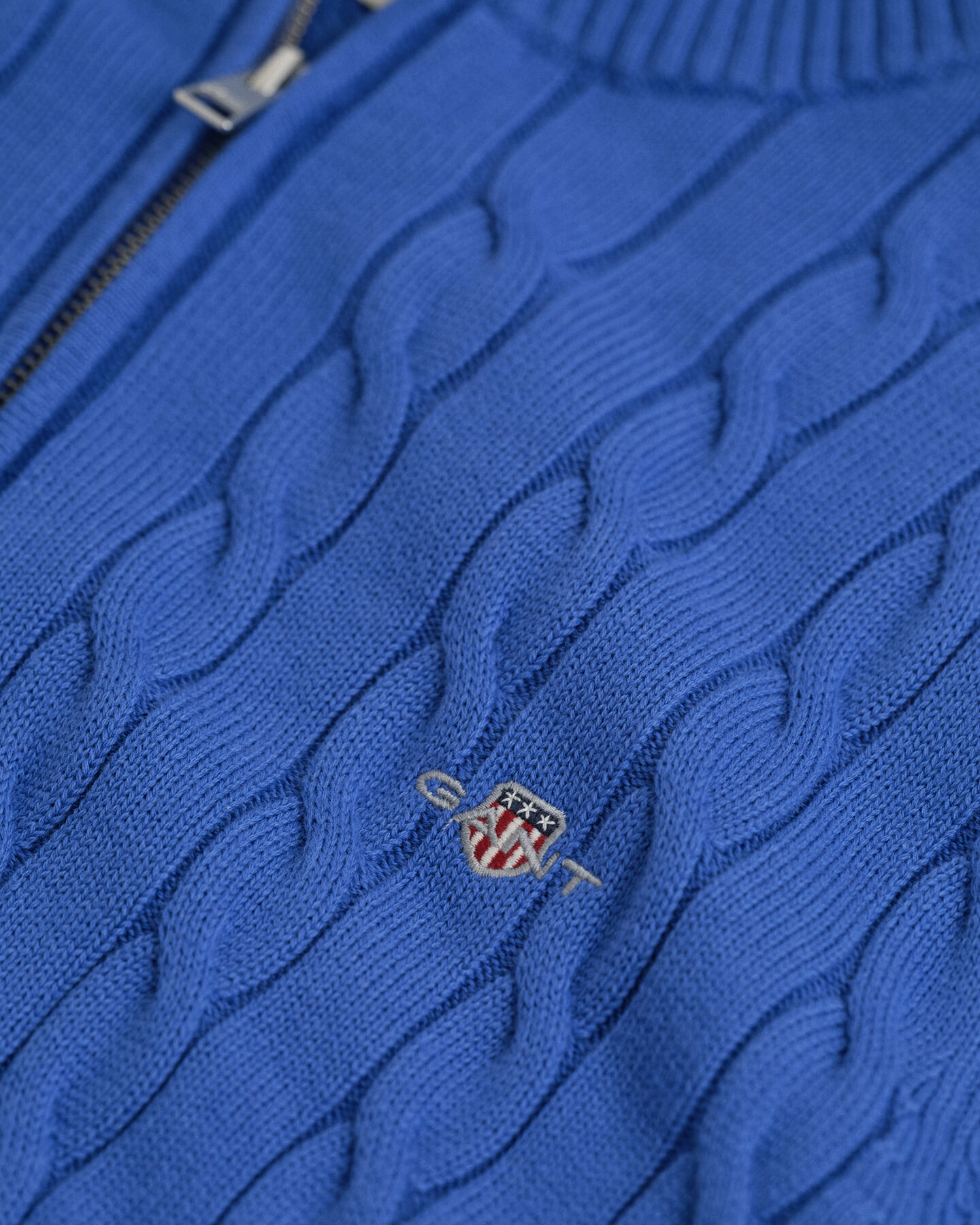 Zopfstrick Troyer aus Baumwolle