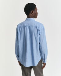 Relaxed Fit Indigo Chambray Hemd