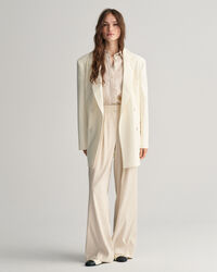 Regular Fit Leinen Chambray Bluse