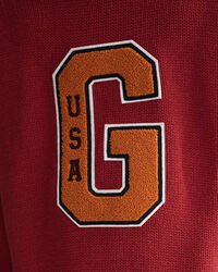 Oversized Letterman Rundhals-Sweatshirt