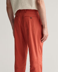 Slim Fit Baumwoll Leinen Anzughose