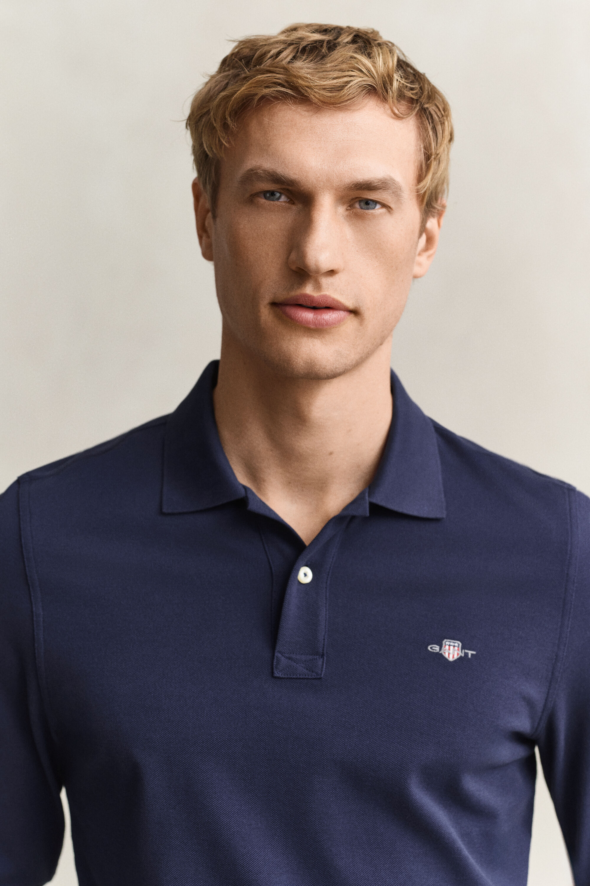 Langarm-Poloshirt