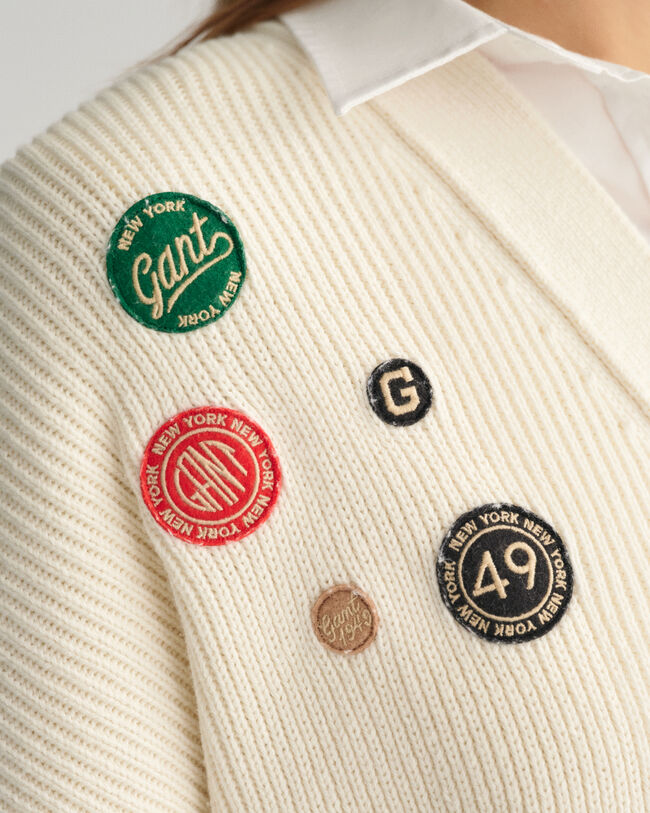 Verkürzte GANT Varsity Strickjacke