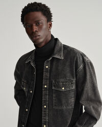 Oversized Jeanshemd mit Waschung