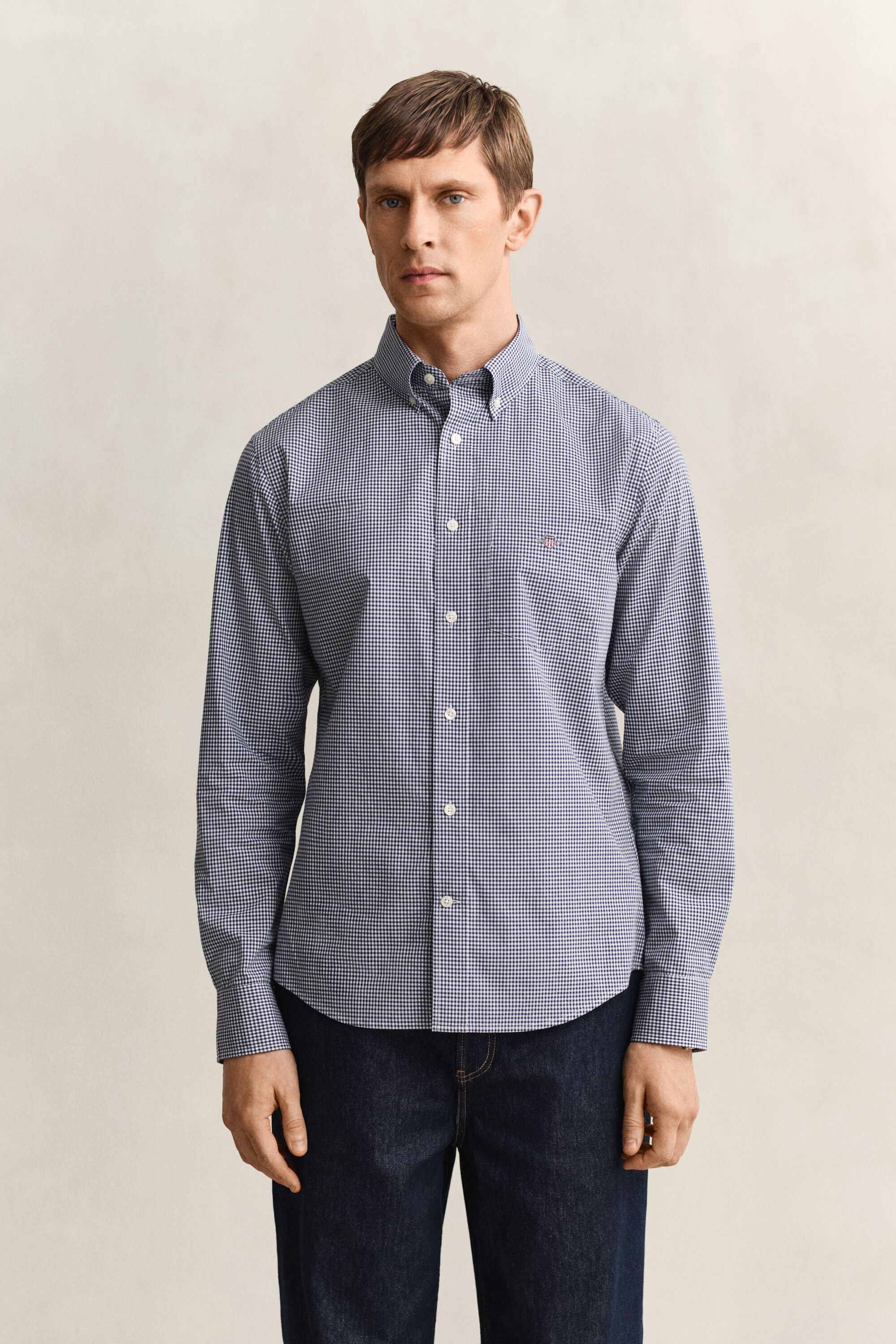 Gingham Classic Popeline Hemd