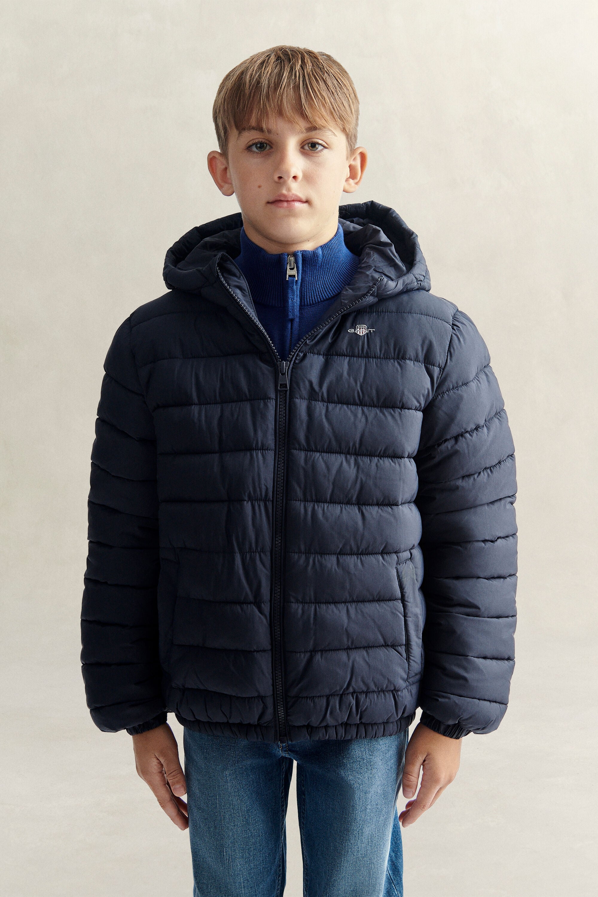 Teen Boys Pufferjacke mit Kapuze