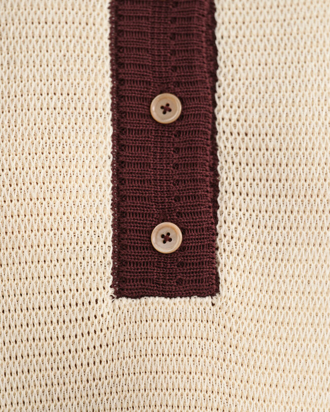 Poloshirt aus Strick