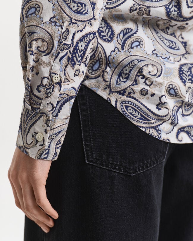 Paisley Bluse aus Baumwoll-Voile