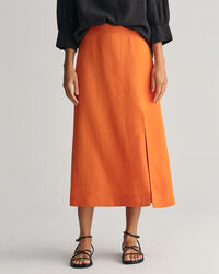 Midirock aus Leinenmischung