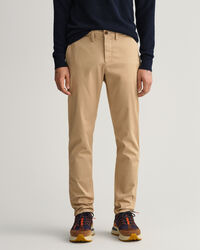 Hallden Slim Fit Twill Chinohose