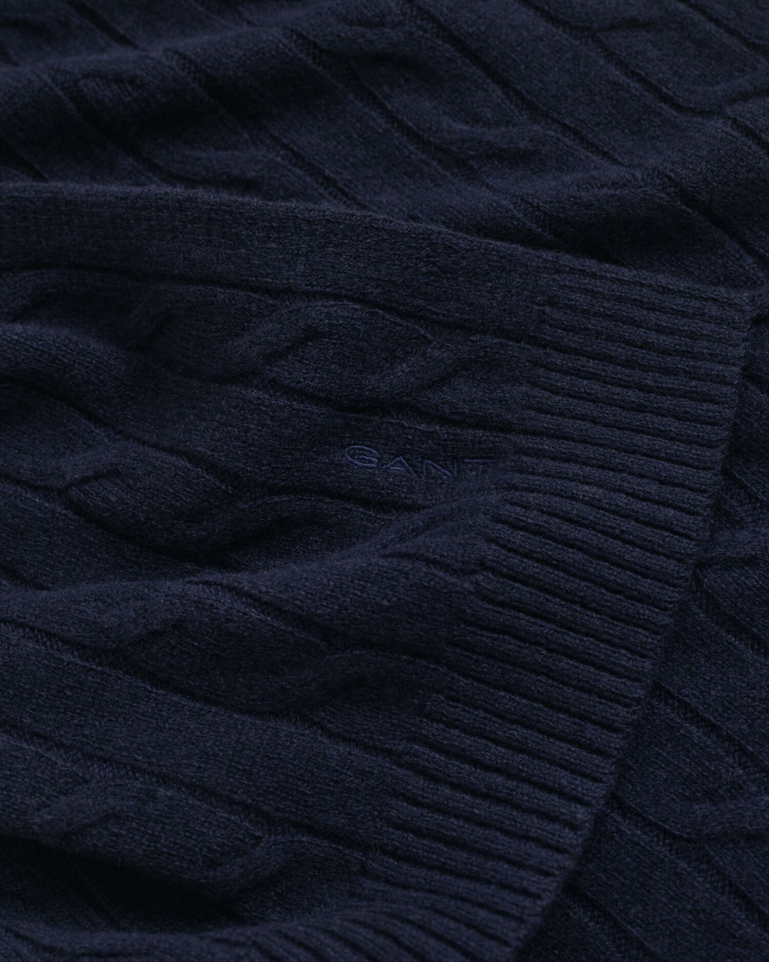 Zopfstrick Wollschal