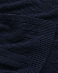 Zopfstrick Wollschal