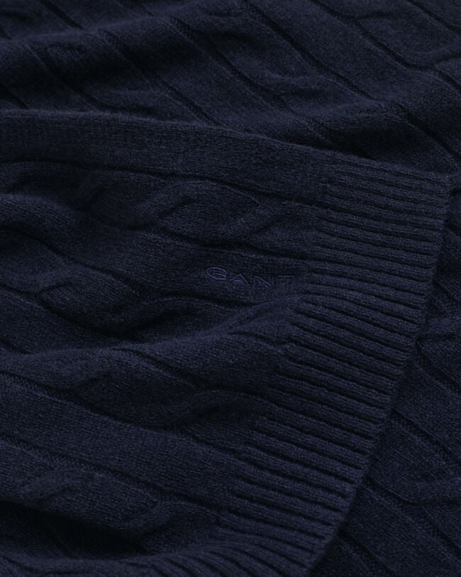 Zopfstrick Wollschal