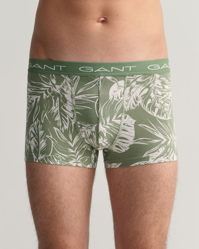 3er-Pack Tropical Leaves Boxershorts mit Print