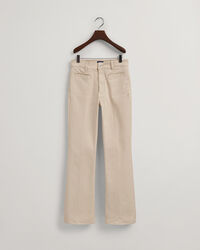 Color Jeans mit ausgestelltem Bein