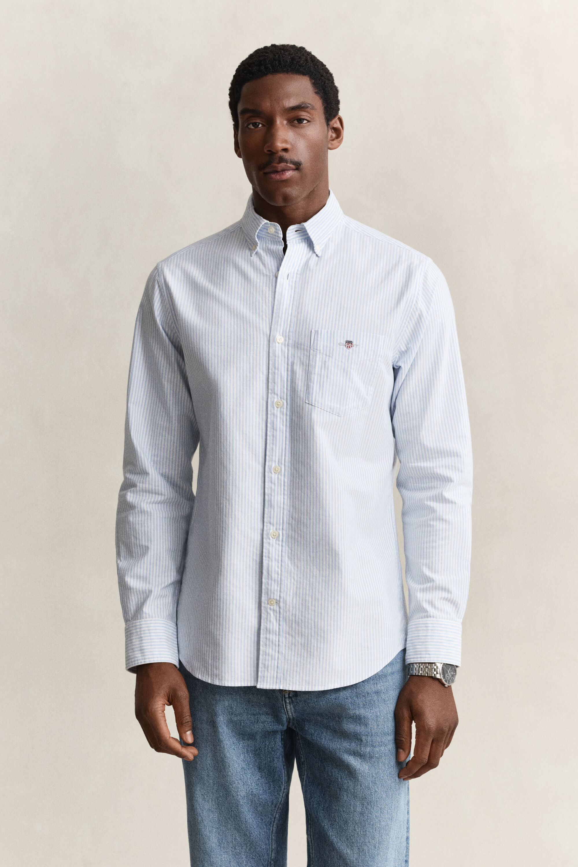 Banker Stripe Classic Oxford-Hemd