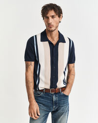 Color Blocked Poloshirt aus Baumwolle