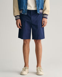 Regular Fit Baumwoll Leinen Shorts