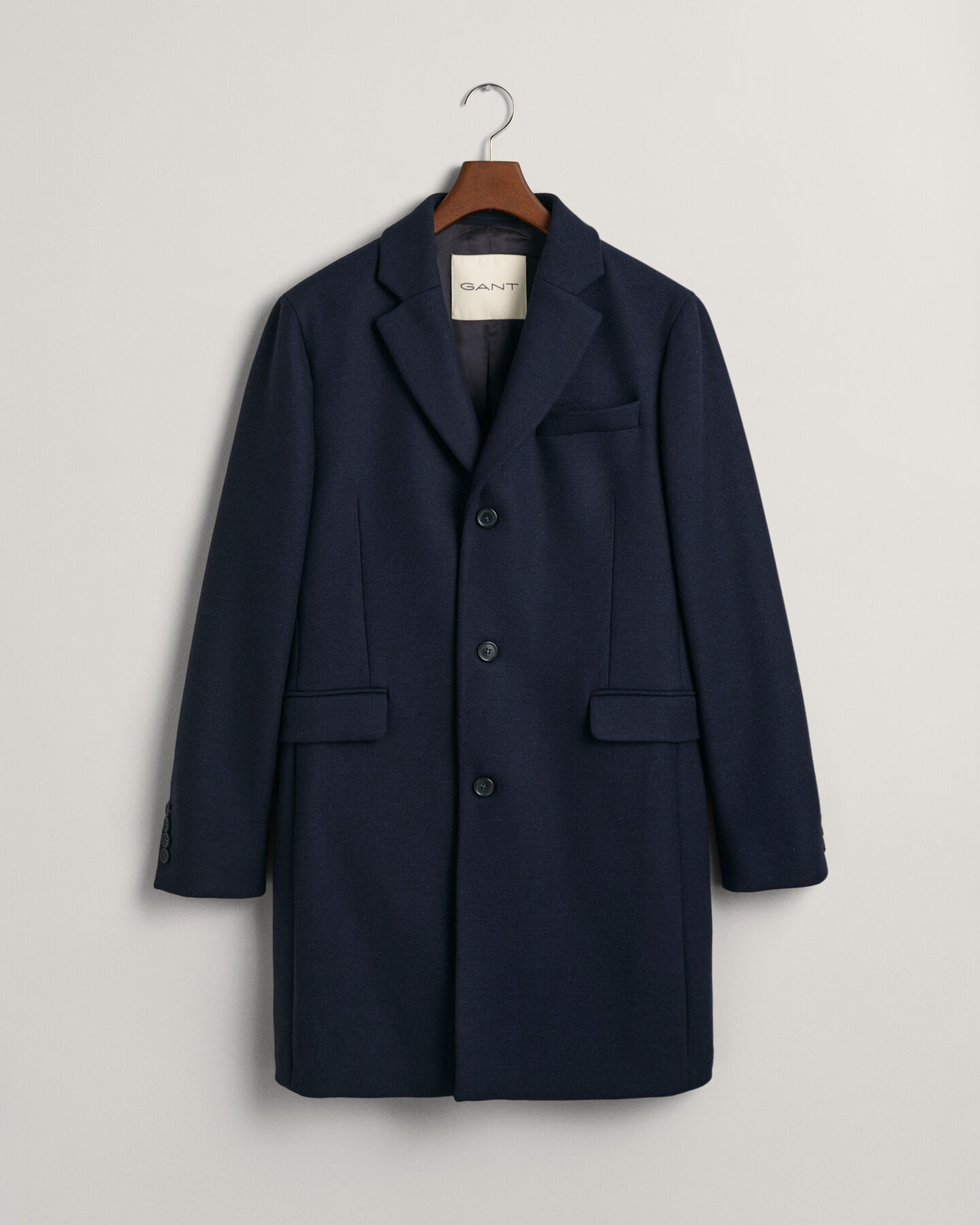 Tailored Fit Klassischer Woll Topcoat