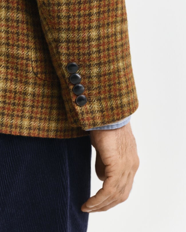 Relaxed Fit Tweed-Sakko mit Karomuster