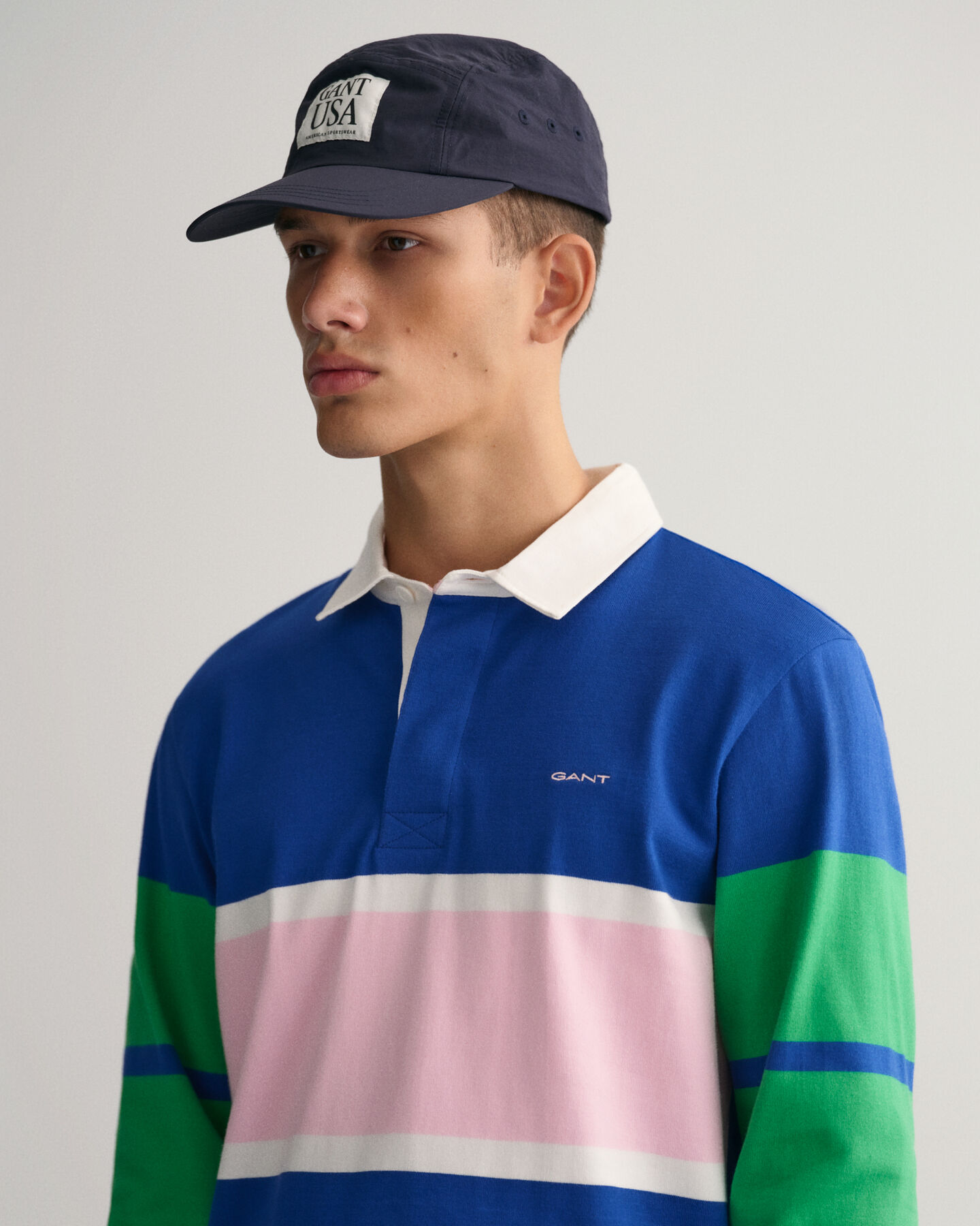 Rugger im Blockfarbendesign