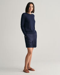 Feinstrick Rundhalspullover