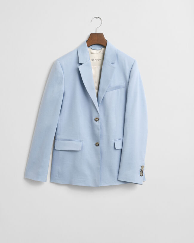 Slim Fit Blazer aus Stretch-Leinen