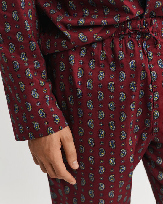 Paisley Pyjama mit Print in Geschenkbox