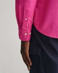 Regular Fit Sunfaded Oxford-Hemd