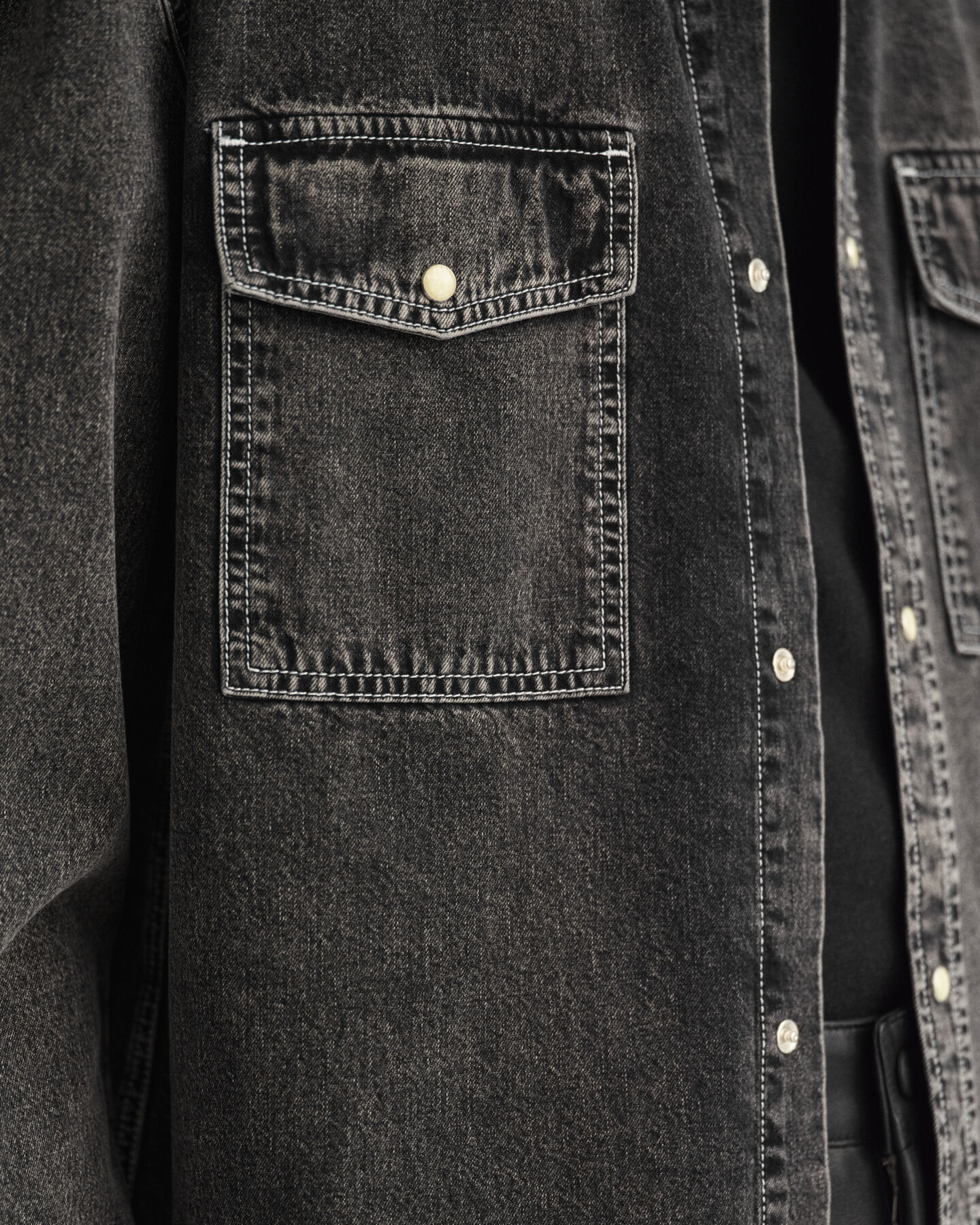 Oversized Jeanshemd mit Waschung