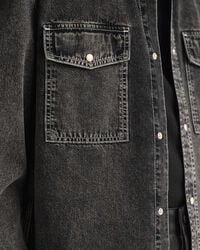 Oversized Jeanshemd mit Waschung