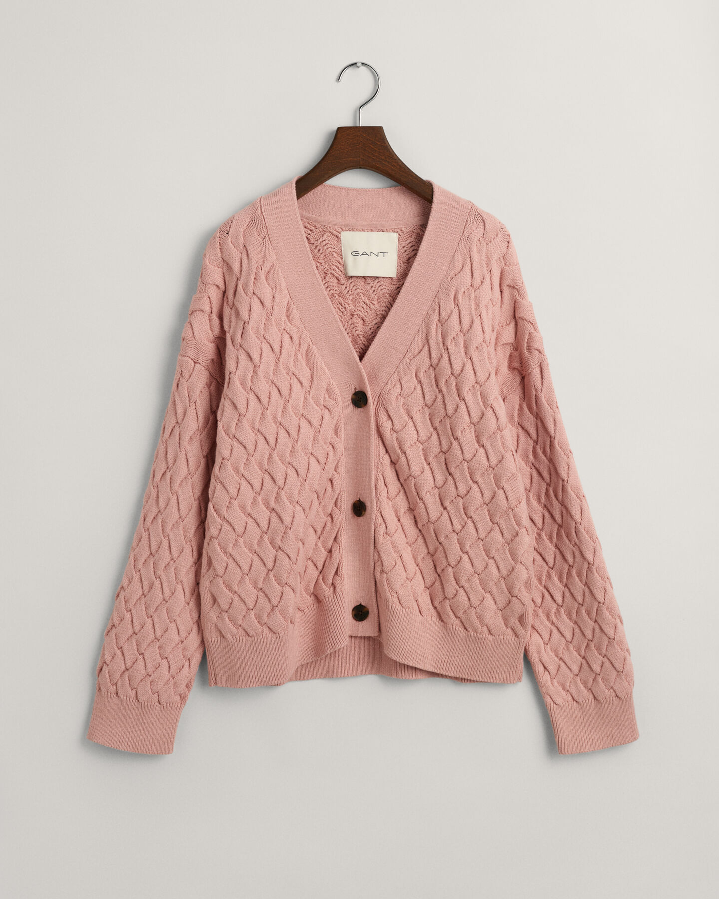 Textured Baumwoll Strickjacke