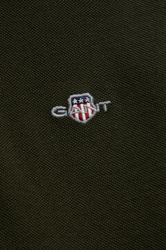 Teens Shield Polo Shirt — DARK MOSS GREEN 1