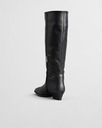 Kniehoher Bassotte Lederstiefel